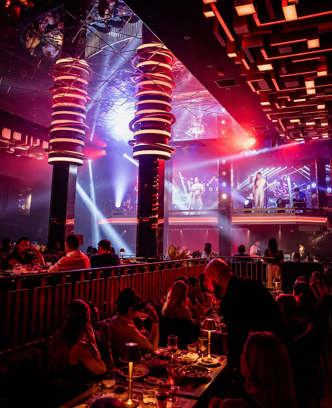 Diners and a live stage show at COBA in Yerevan